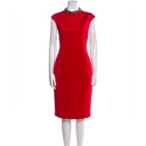 TED BAKER Mock Neck Midi Length Dress Size 3 ~ 8 US